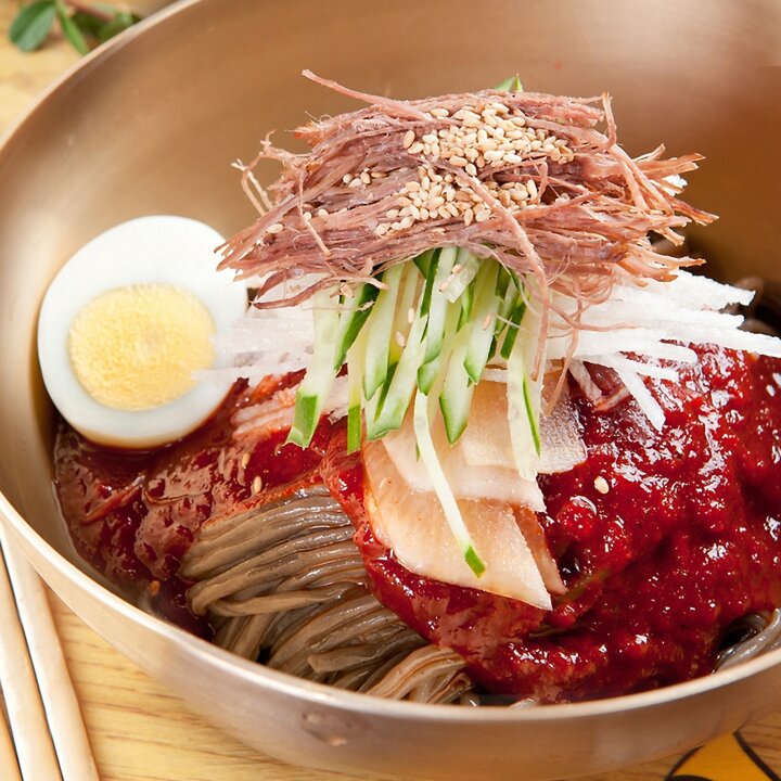 [G]여름별미 새콤달콤 시원한 비빔막국수 5인분 (메밀면5+비빔장5)