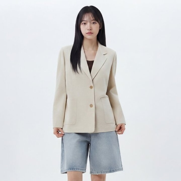 (신세계의정부점)뒤버튼 긴팔 자켓 AS2WJ461