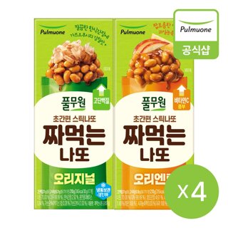풀무원 짜먹는나또 210gX4개(오리지널,오리엔탈)