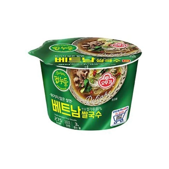 오뚜기컵누들베트남쌀국수이열큰컵12곤약