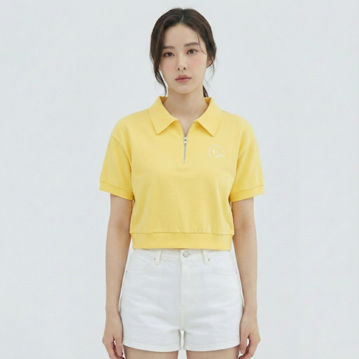 [반에이크] 반집업 카라반팔티셔츠_VB35TSUP04Z