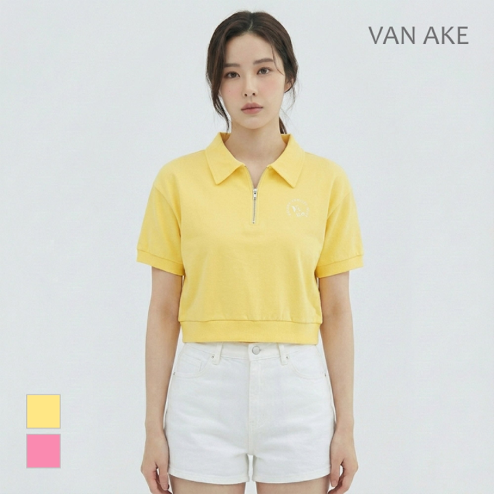 [반에이크] 반집업 카라반팔티셔츠_VB35TSUP04Z