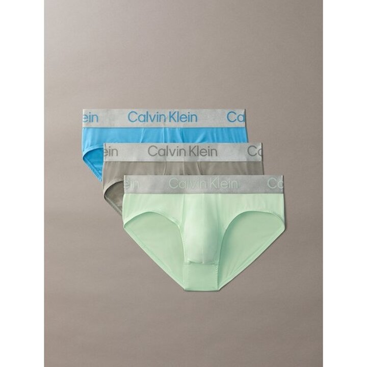 (신세계본점)CK 26SS 남성 브러쉬드 마이크로 져지 멀티 힙 브리프 3PK (NB4122-MTA)