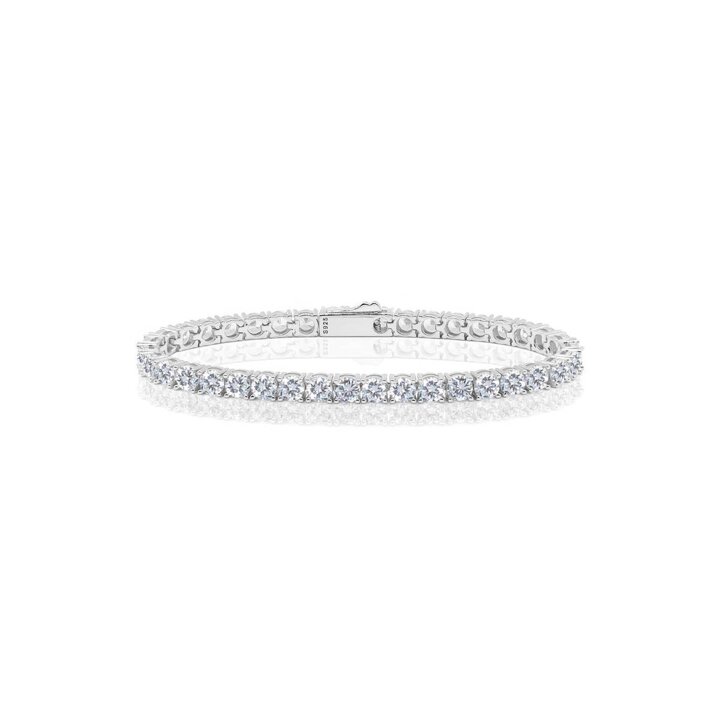 Ice tennis bracelet 4mm (WG)