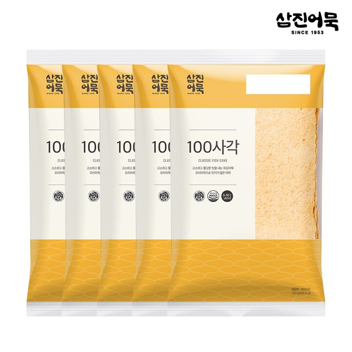 [삼진어묵] 100사각 1봉 320g  x 5개