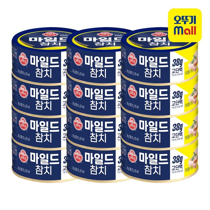 [오뚜기] 오뚜기참치 마일드 200g 12개