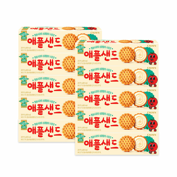 크라운 국희 애플샌드 91g 10개