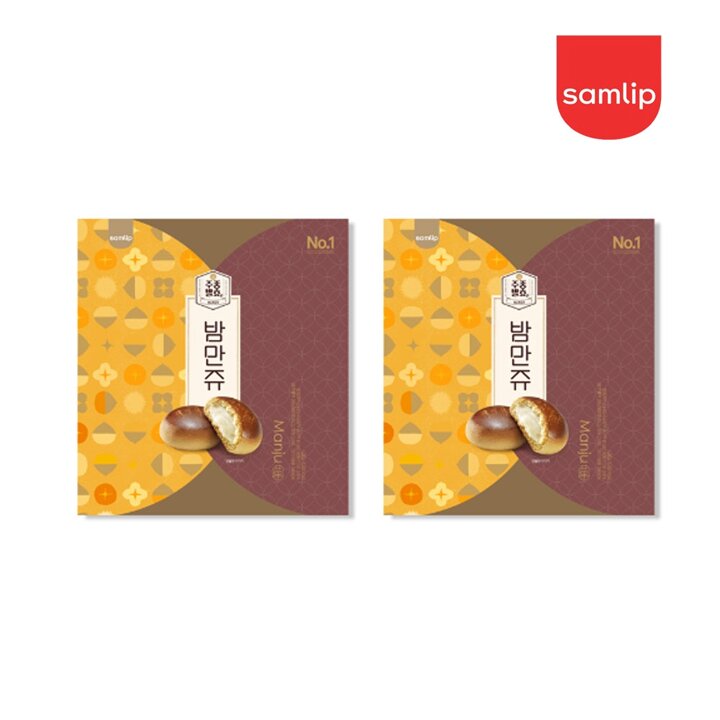[시크릿] 삼립 선물포장 주종발효 밤만쥬 27g 40입 2박스