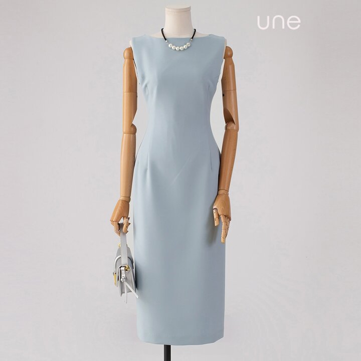 윈(une) [77까지]그레이스시크 보트넥원피스