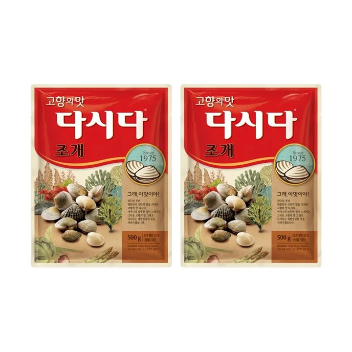 CJ 백설 조개다시다 500g x2개