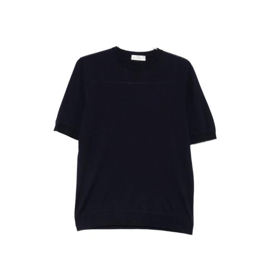 구하다 [해외배송] 26SS 로베르토 콜리나 반팔 티셔츠 263MYB80021 NAVY BLUE
