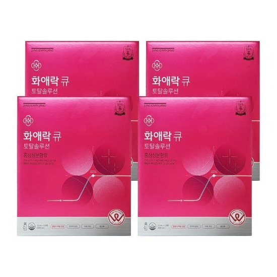 (주)셀러허브 정관장 화애락 큐 토탈솔루션 25ml x 14개입 면역증가 4개 Ss