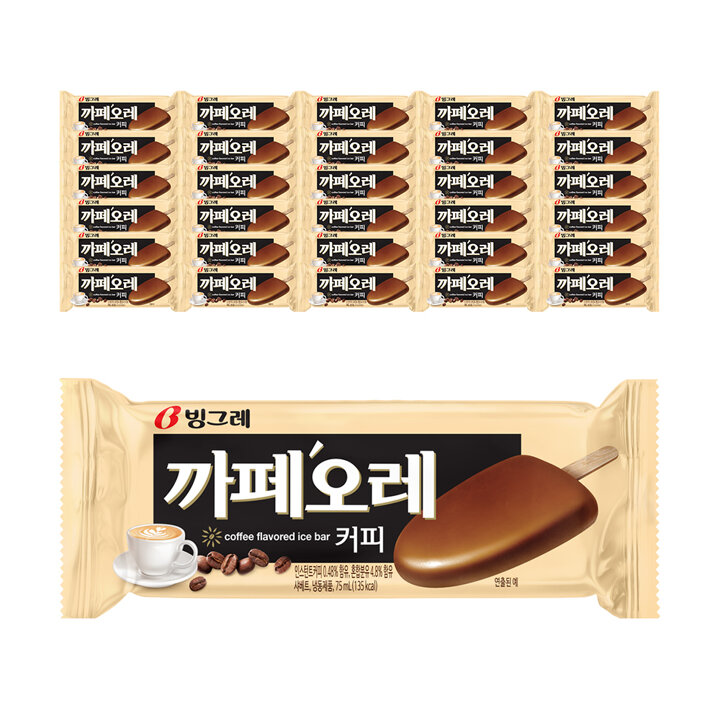 빙그레 까페오레 30개 바 아이스크림