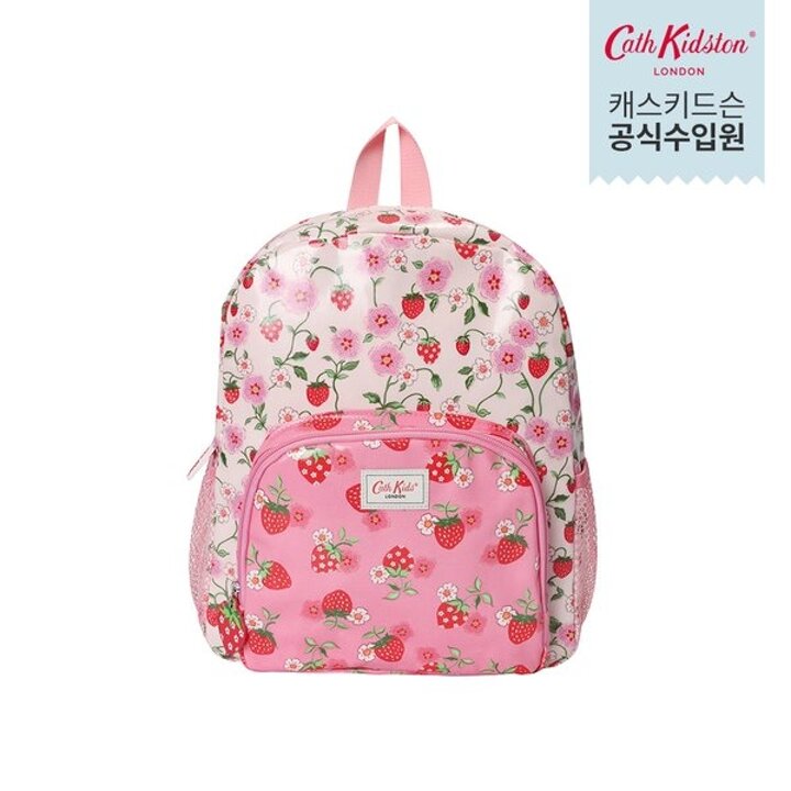 (신세계김해점)키즈 클래식 라지 메쉬 포켓 백팩 - 스트로베리 스몰 핑크 (CK-KN09044)