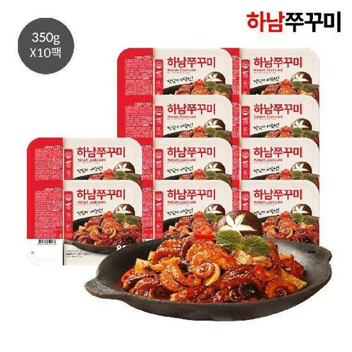 (m)하남 쭈꾸미 350g x 10팩 (보통 매운맛)