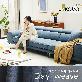 [자코모][장기무이자]몽슈 4인 기능성 데이위브 패브릭 소파+쿠션2개