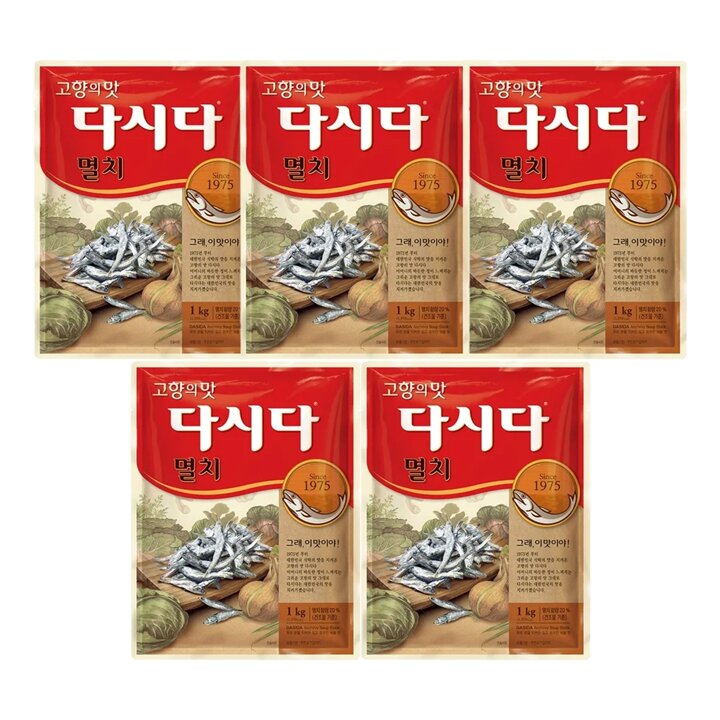 CJ 백설 멸치다시다 1kg x5개
