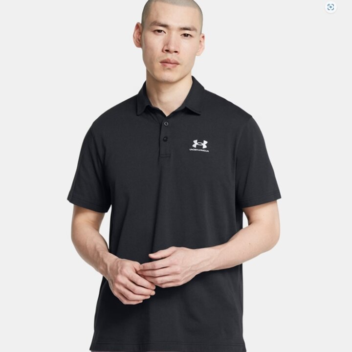 (대전신세계)1386608-001 블랙 UA 아이콘 남성 폴로티셔츠 카라티셔츠