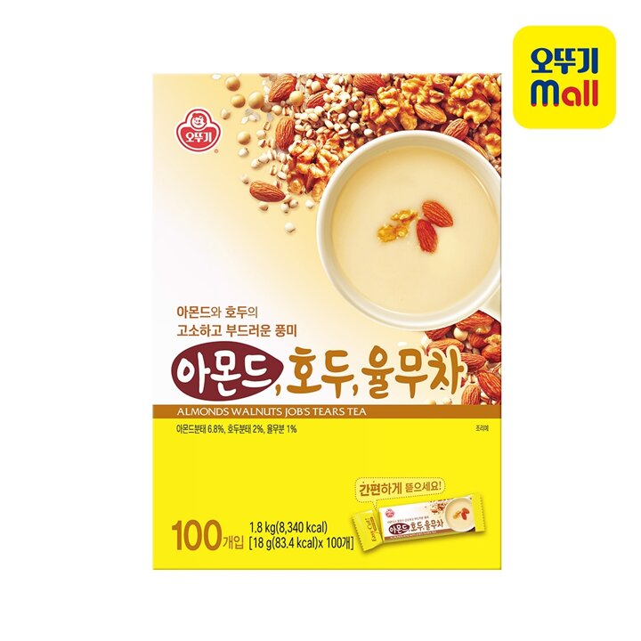[본사직영] 오뚜기 아몬드호두 율무차(100T) 1800g
