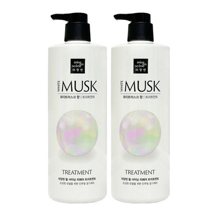 미쟝센 펄샤이닝 리페어 트리트먼트 화이트머스크향 1000ml x2