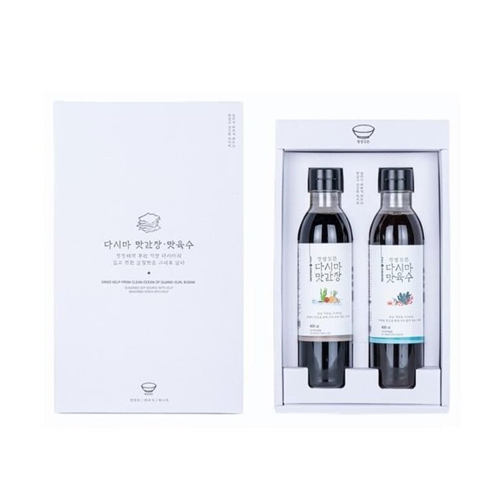 (신세계센텀점)프리미엄 부산 기장 다시마 맛간장 맛육수 2종 선물세트