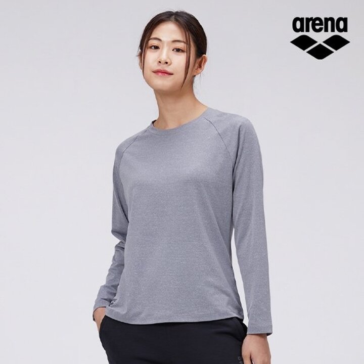 (아레나스포츠) 유니 스몰로고 베이직 긴팔 티셔츠 S3FC1LT01MGY