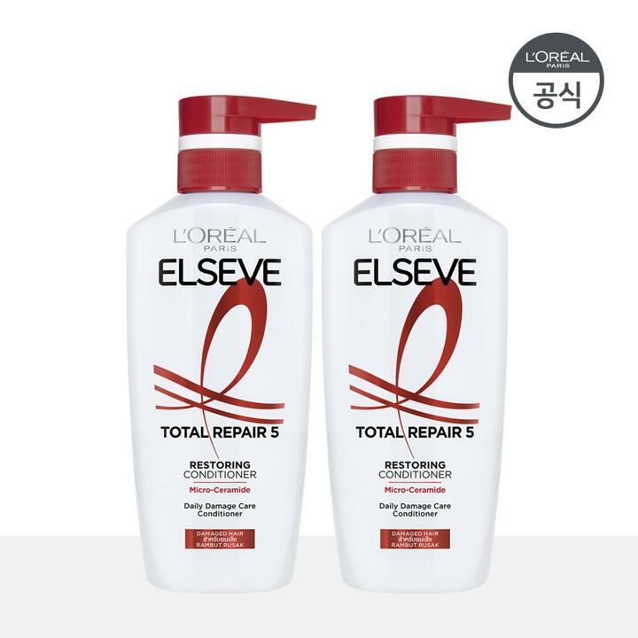 로레알파리 토탈 리페어5 리페어링 컨디셔너 375ml 2개
