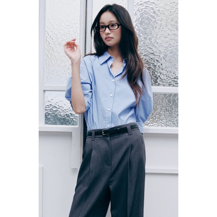 (신세계센텀점)[라인어디션]스트라이프 셔츠블라우스 NNWBLQE610