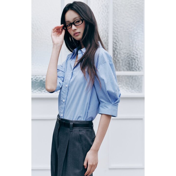 (신세계센텀점)[라인어디션]스트라이프 셔츠블라우스 NNWBLQE610