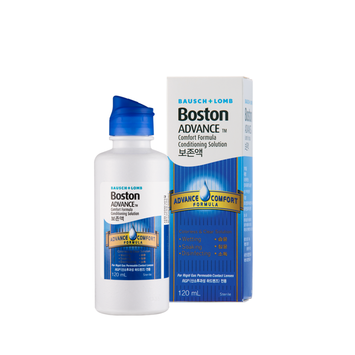 바슈롬 보스톤 어드밴스 컴포트 포뮬라 컨디셔닝 솔루션 120ml 1개 하드렌즈 드림렌즈