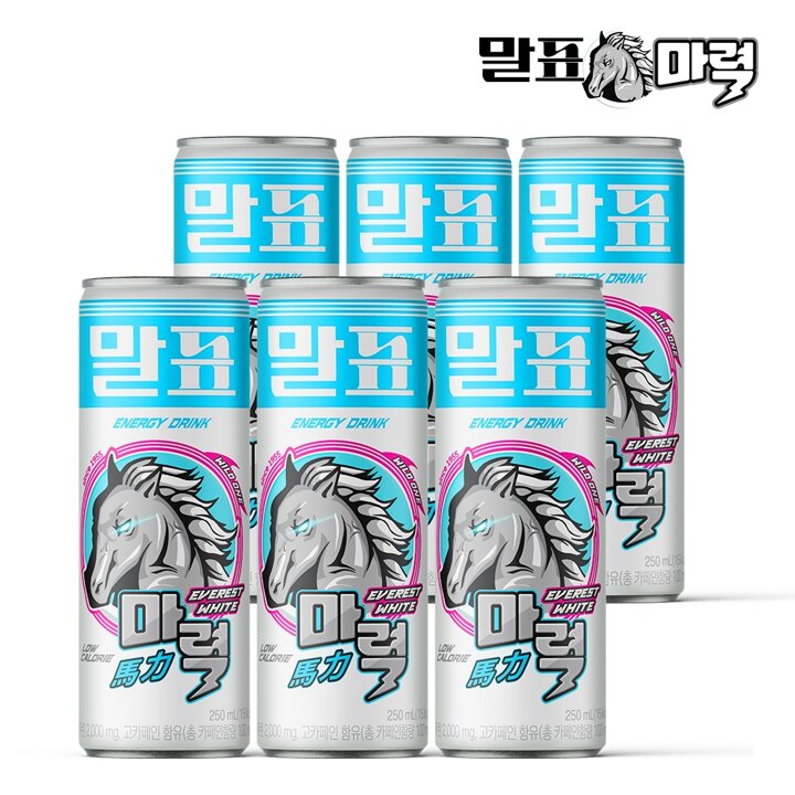 말표 마력 제로슈가 에베레스트 화이트 에너지드링크 250ml 6개입