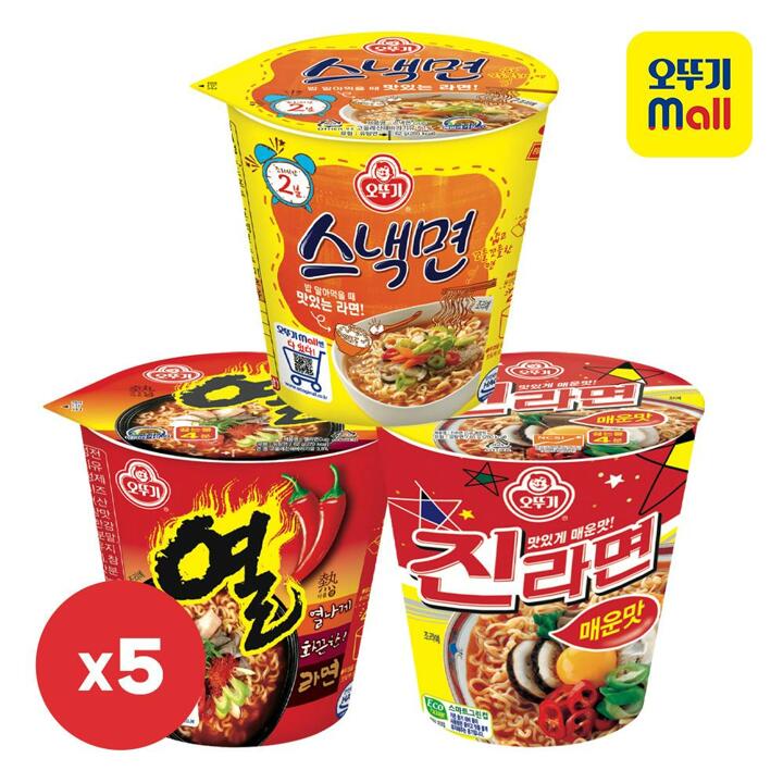 [본사직영][5+5+5] 오뚜기 진열스 소컵라면 세트