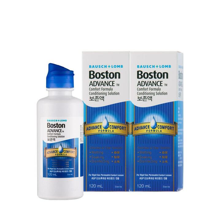 바슈롬 보스톤 어드밴스 컴포트 포뮬라 컨디셔닝 솔루션 120ml 2개 하드렌즈 드림렌즈 렌즈세척액 렌즈세정액