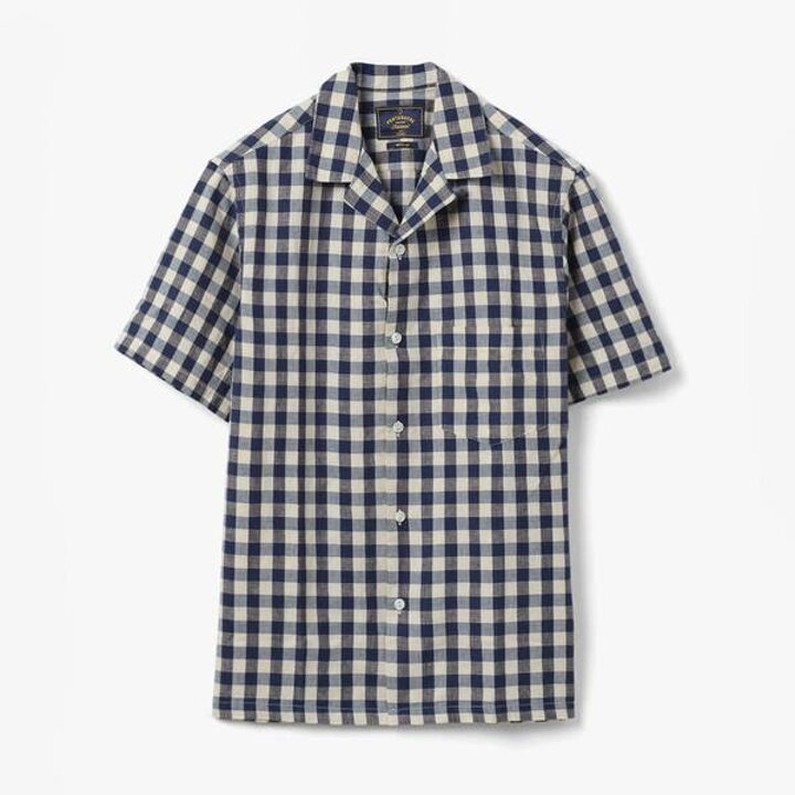 (신세계센텀점)PORTUGUESE FLANNEL/ 포루투기스 플란넬 /MIDWEST COTTON SHIRT /NAVY/ PFF1M40002A72