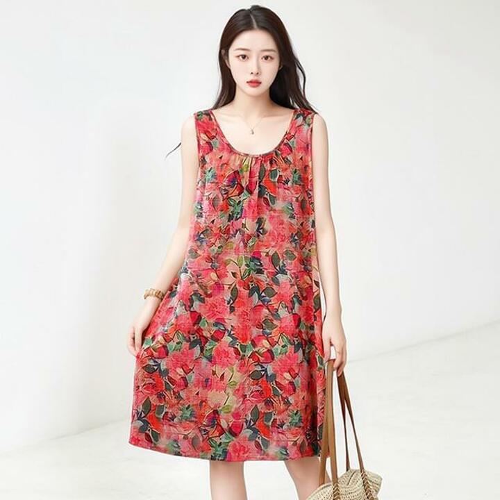 [헬리꽁땡]잔꽃인견원피스3종