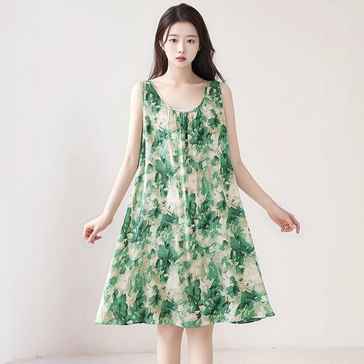 [헬리꽁땡]잔꽃인견원피스3종