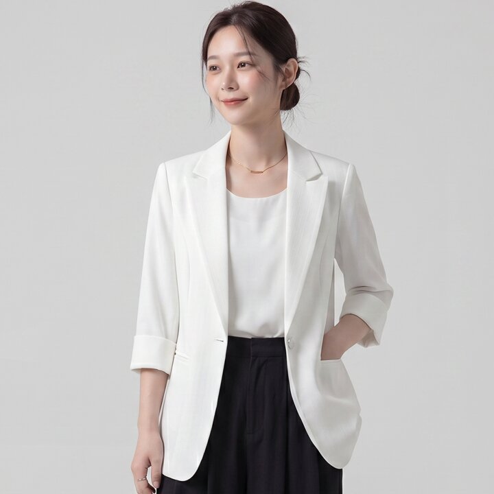 클라셰 원버튼피크드7부자켓_B5M0095