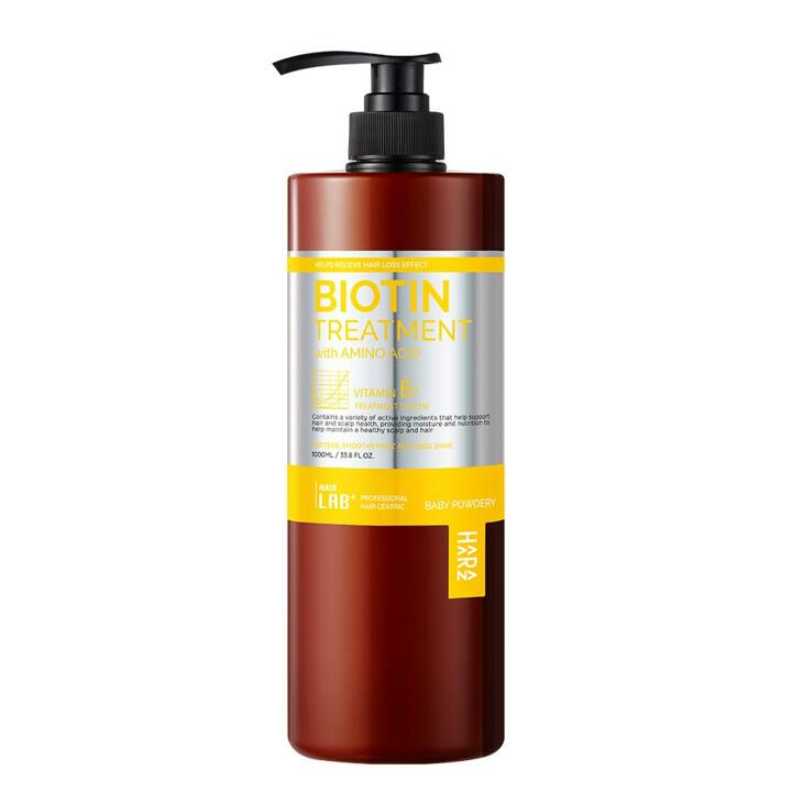 하라즈 헤어랩 플러스 비오틴 탈모완화 트리트먼트 베이비파우더향 1000ml