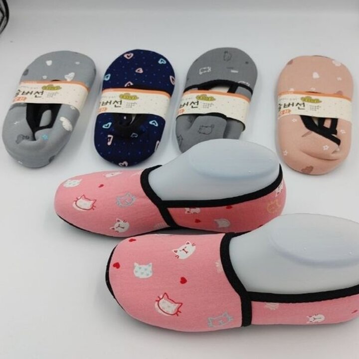 브이 예쁜동물패턴기모덧신(5컬레) 덧버선 요술버선 예쁜양말 여성덧신..