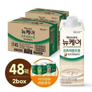 [대상웰라이프]뉴케어 오트아몬드맛 (200ml X 24팩), 2박스