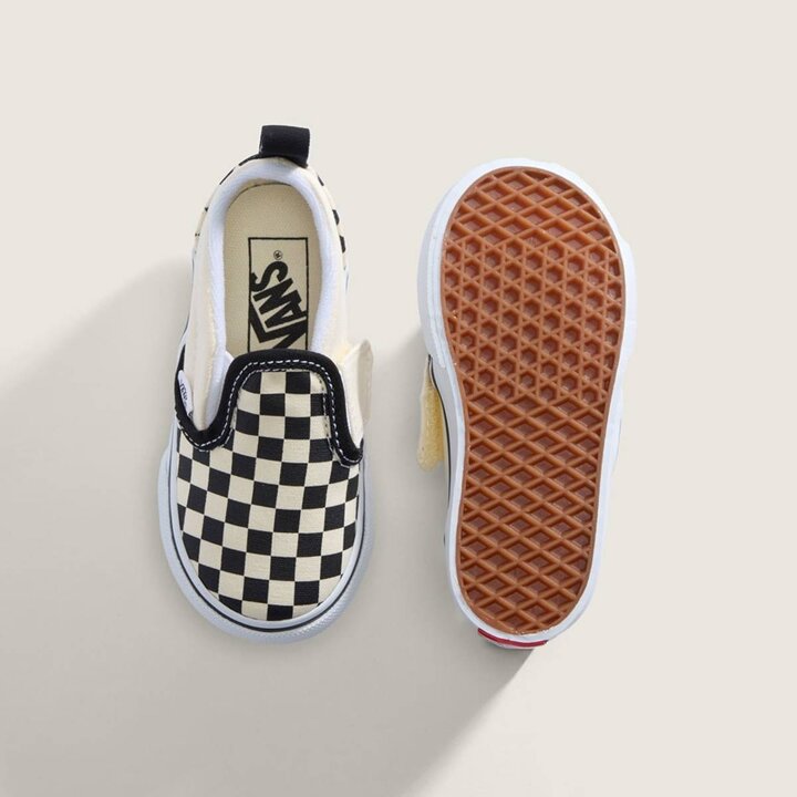 (신세계천안아산점)VANS 반스 VN0A34885GX 토들러 슬립온 벨크로 체커보드 남여공용 스니커즈