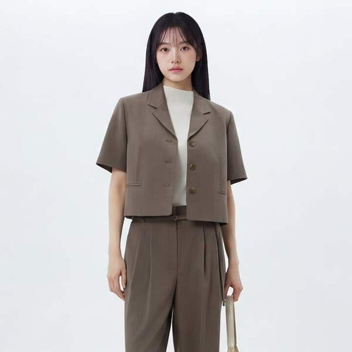 (신세계 사우스시티)웰트 포켓 반팔 크랍 자켓 AS2WJ464
