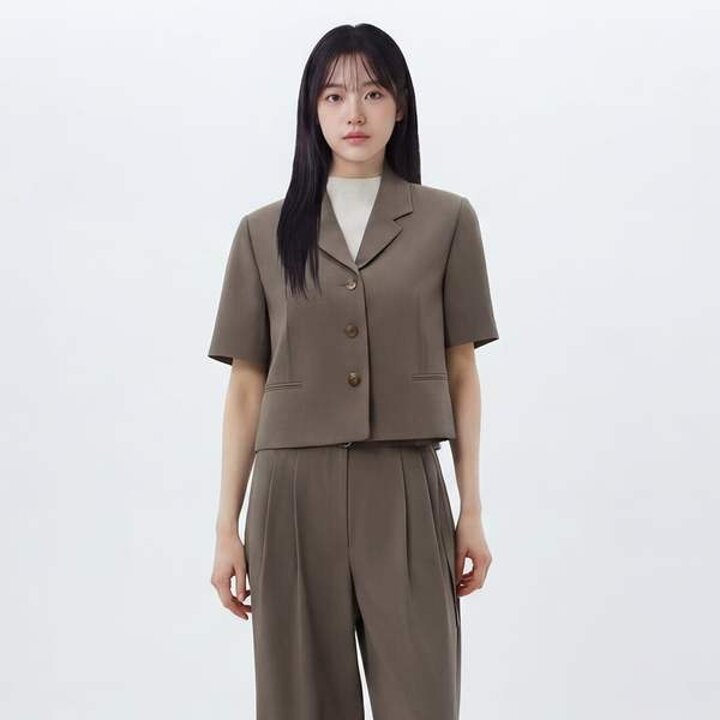 (신세계 사우스시티)웰트 포켓 반팔 크랍 자켓 AS2WJ464