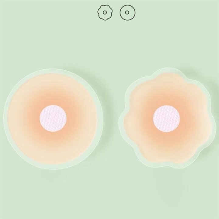 여성고급실리콘니플밴드꼭지가리개원형꽃형