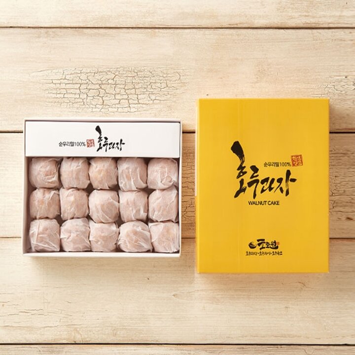 [작심밀도]산지직송 천안호두과자(소 / 강남콩앙금 15알) / 선물용 /설선물세트