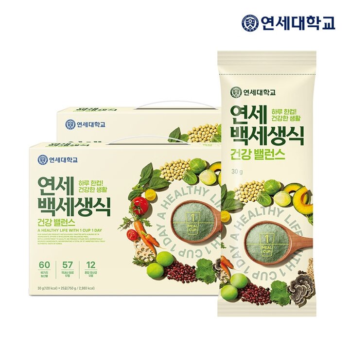 연세우유 연세백세생식 50포 (30g*25포*2박스)