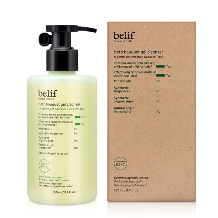 빌리프 허브 부케 약산성 젤 클렌저 폼 250ml