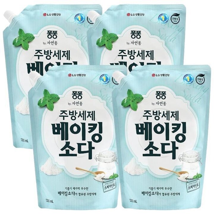 퐁퐁베이킹소다주방세제리필1.2L4개