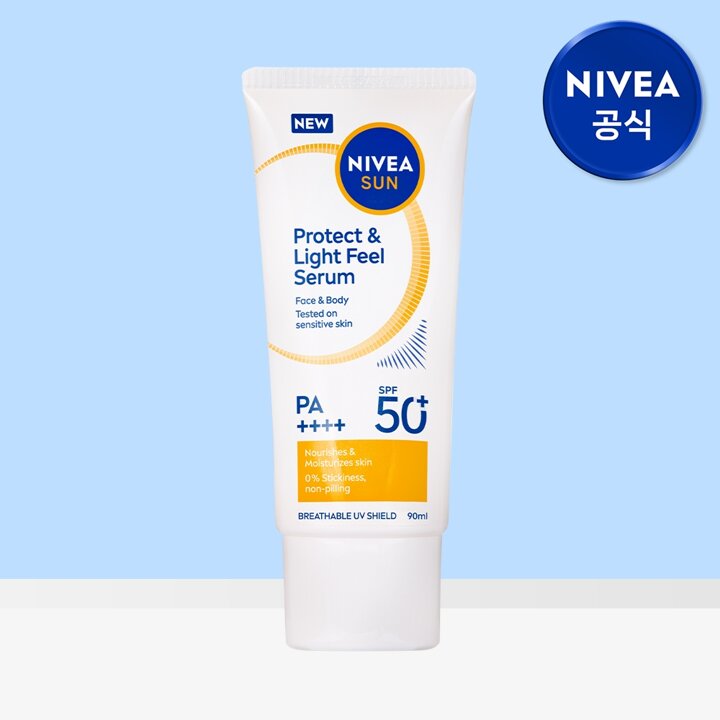 니베아 선 프로텍트 앤 라이트 필 퍼펙트 선 세럼 SPF50+ PA+++ 90ml 1개