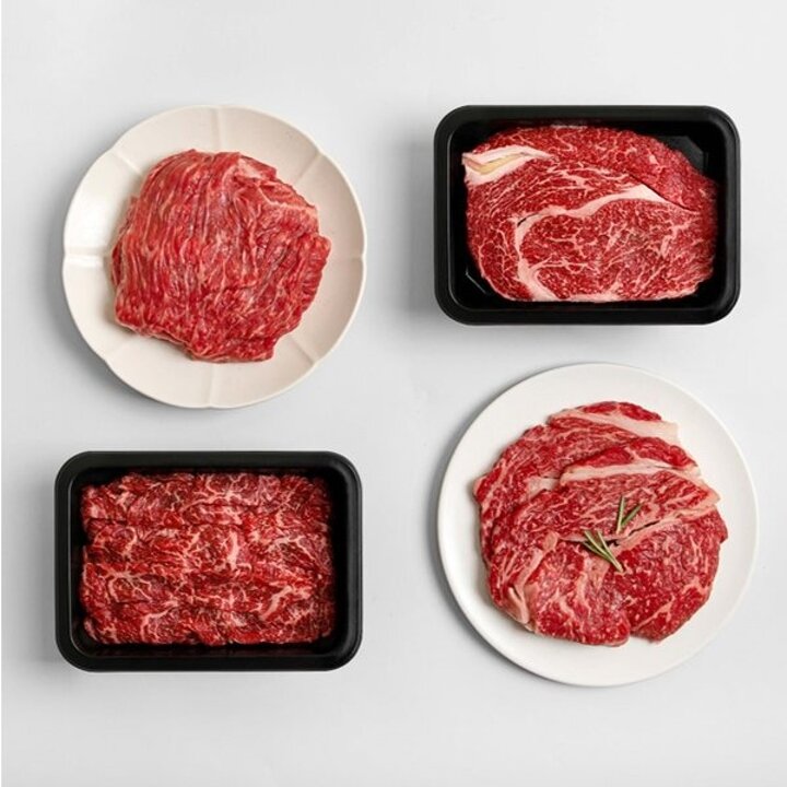 [1++한우/해피콜O]  청정 한우 명품 1호(치마2안심2등심2채끝2)2kg [증정이벤트]